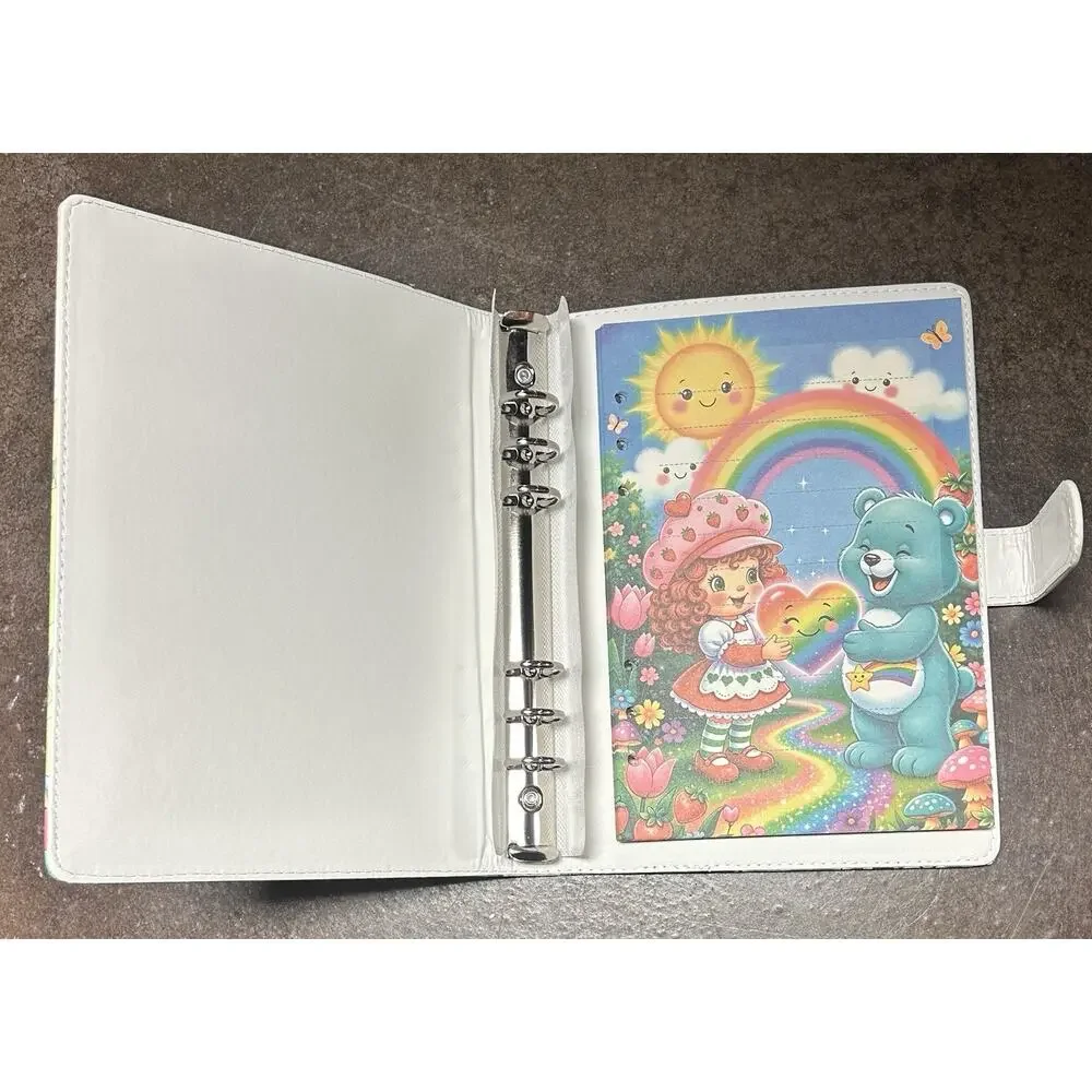 Care Bear Strawberry Shortcake Friends A5 Binder w/ matching paper
